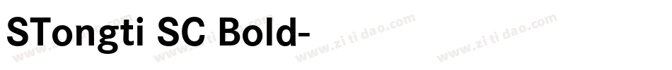STongti SC Bold字体转换